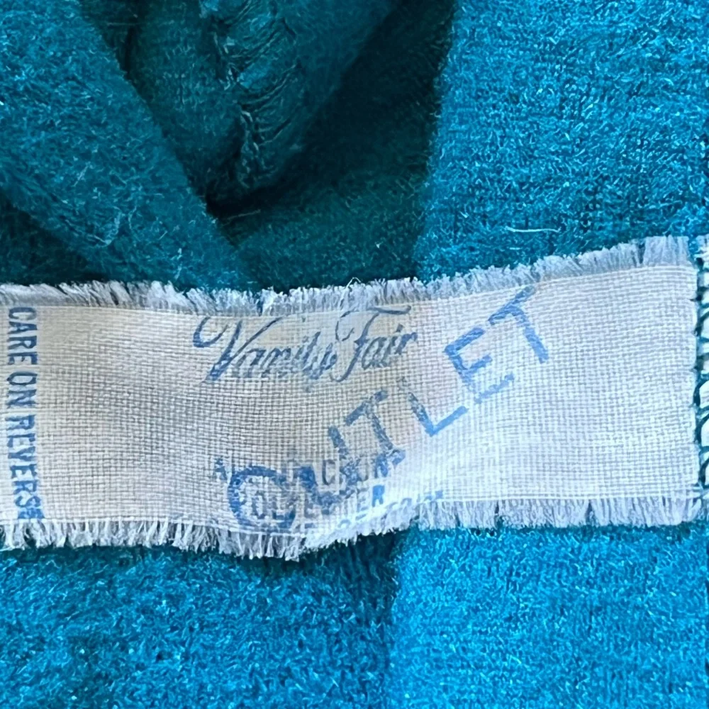 Vintage Vanity Fair Lounge Cozy Velvet House Dress Robe Size M